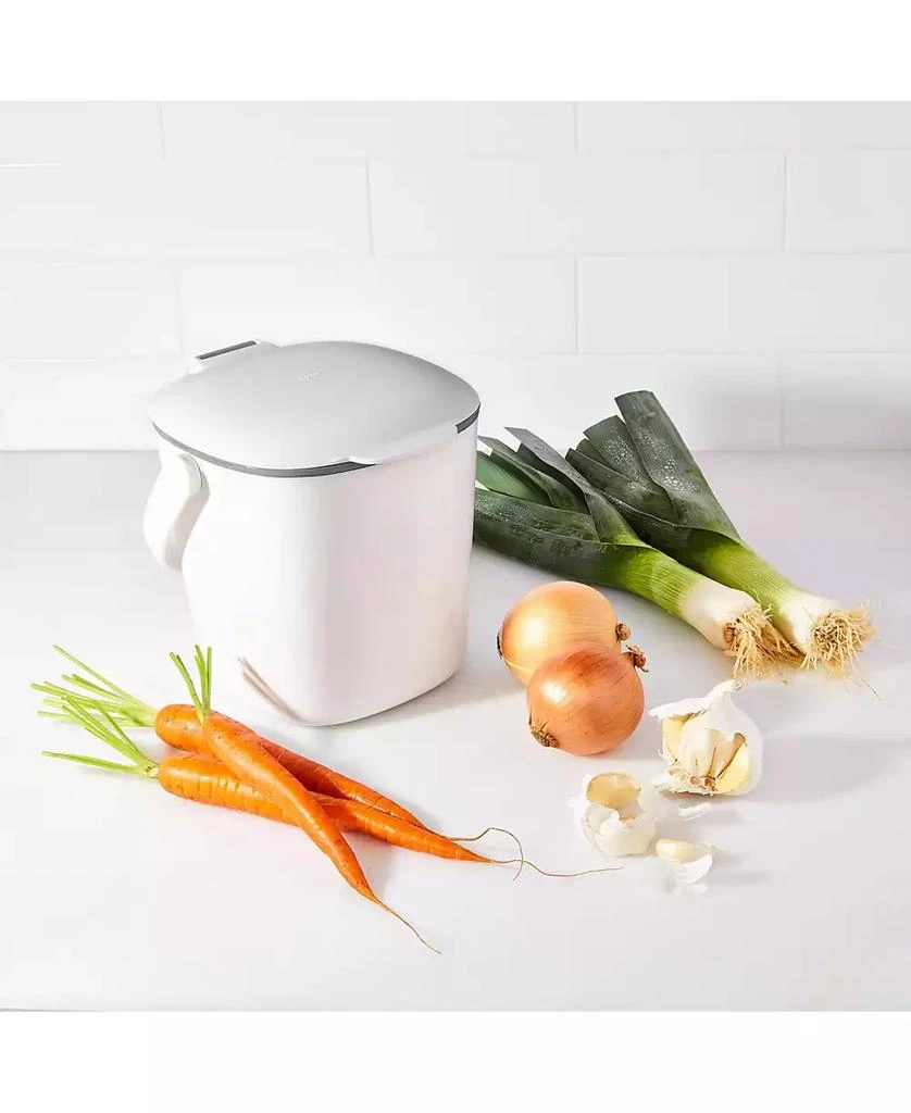 OXO Easy Clean 0.75 Gallon Compost Bin, White 7