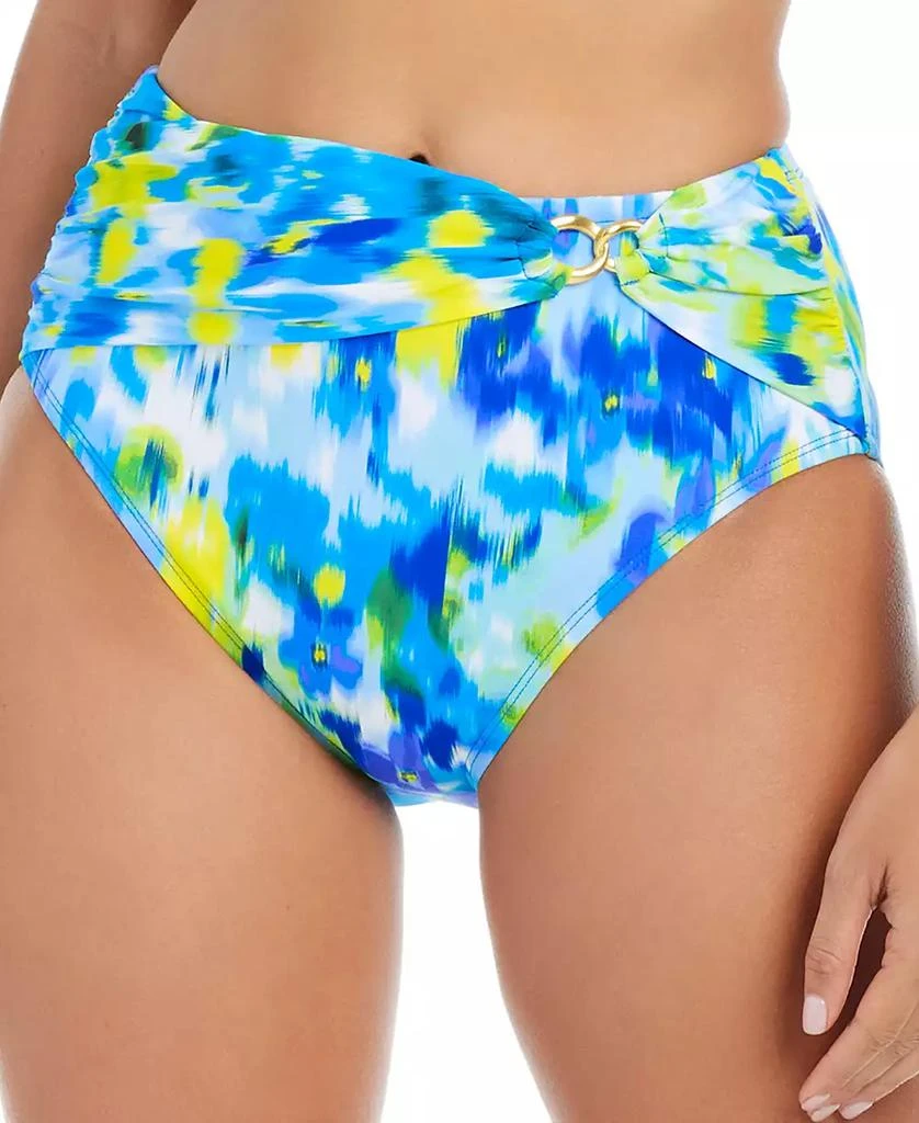 Bleu Rod Beattie Women's Life's A Beach Printed High-Waist Bikini Bottoms 1