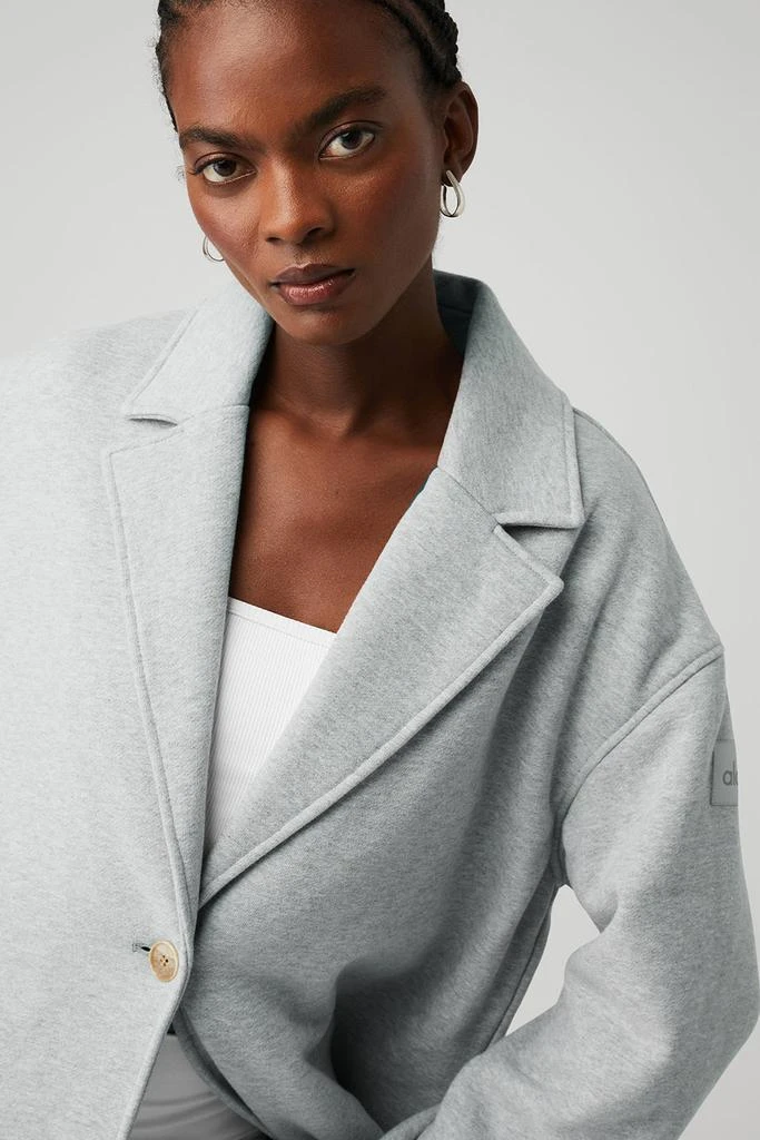 Alo VIP Blazer Trench - Athletic Heather Grey 4