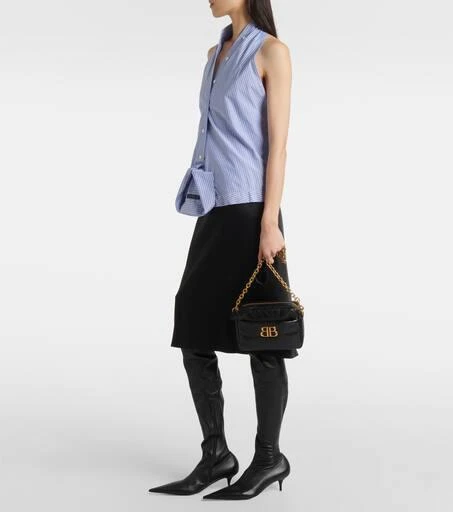 Balenciaga Avenue leather over-the-knee boots 3