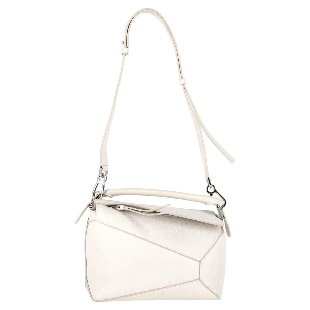 Loewe Puzzle Small Bag in White Calfskin Leather 1