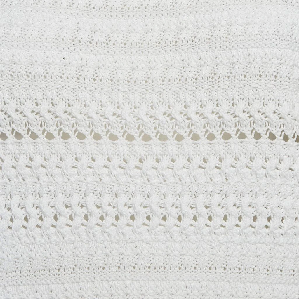 Miu Miu Miu Miu White Patterned Knit Round Neck Top M 3