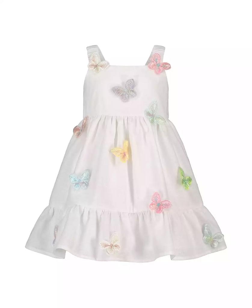 Blueberi Boulevard Baby Girls Butterfly Applique Prairie Sundress