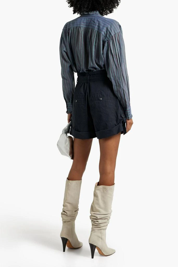 MARANT ÉTOILE Pamias ruffled striped cotton blouse 3