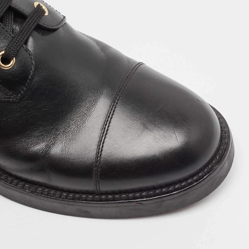 Louis Vuitton Louis Vuitton Black Leather Wonderland Ranger Boots Size 39 7