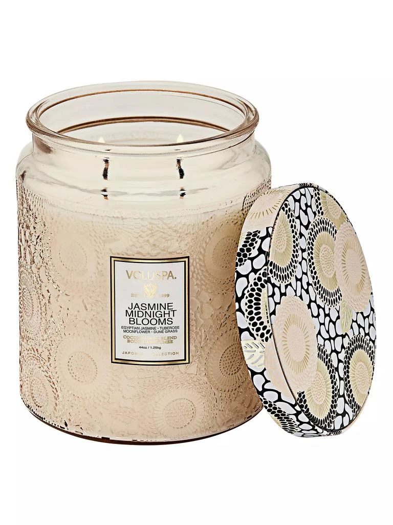 Voluspa Japonica Jasmine Midnight Blooms Lux Candle 2