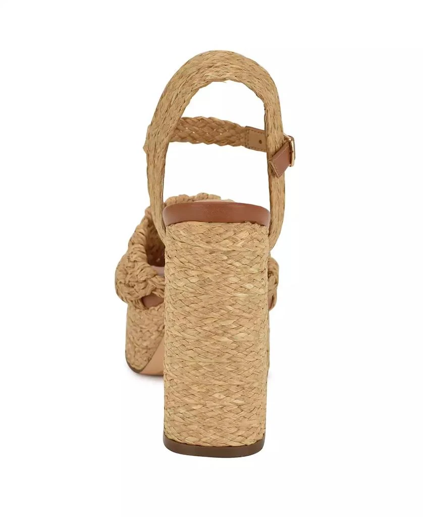 Nine West Women's Vadyn Woven Platform Block Heel Sandals 3