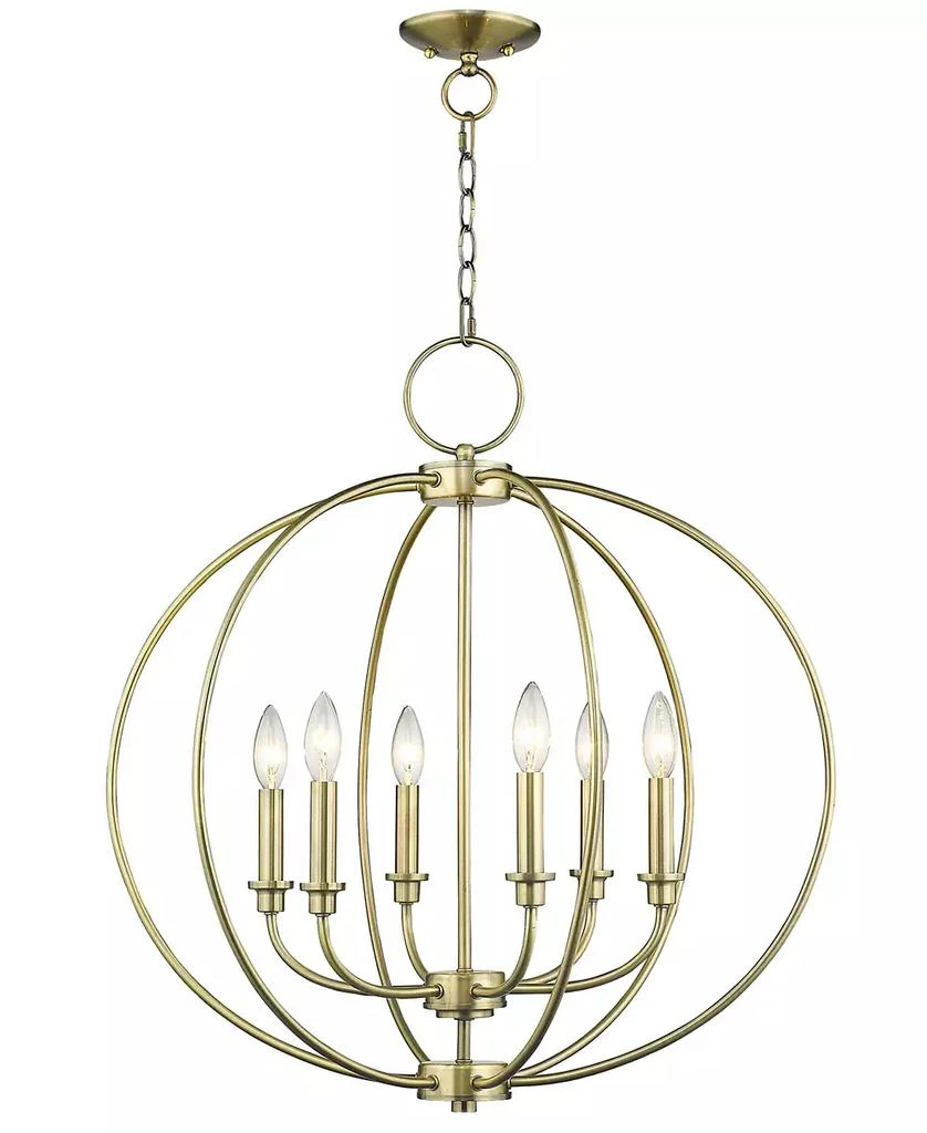 Livex Milania 6- Light Metal Chandelier 2