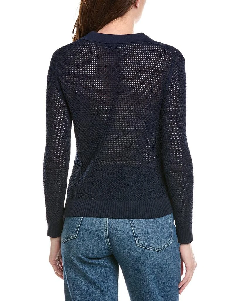 Hannah Rose Arwen Textured Polo Collar Cashmere-Blend Sweater 2