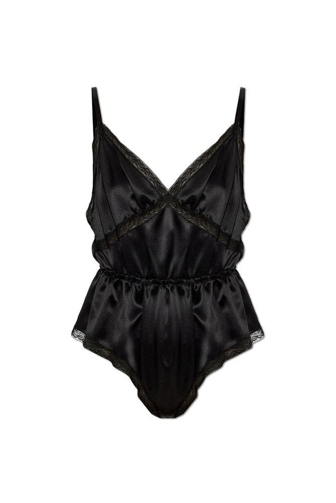 Dolce & Gabbana Dolce & Gabbana Lace Trim Bodysuit