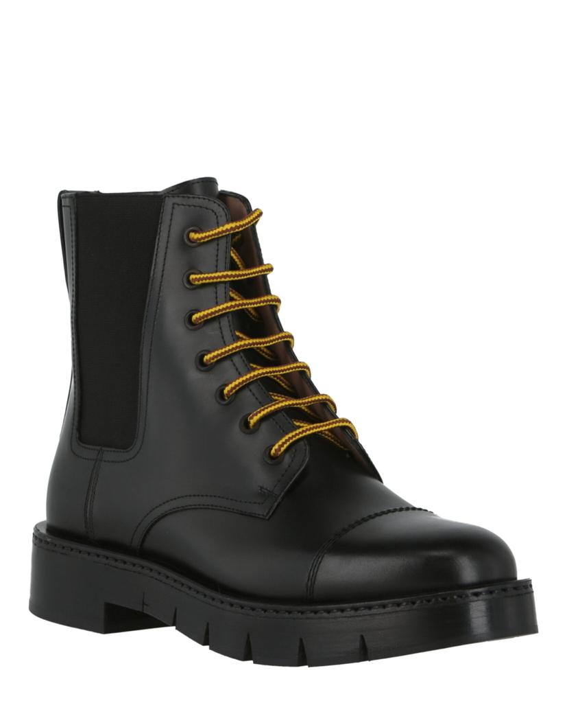 Salvatore Ferragamo Combat Ankle Boots