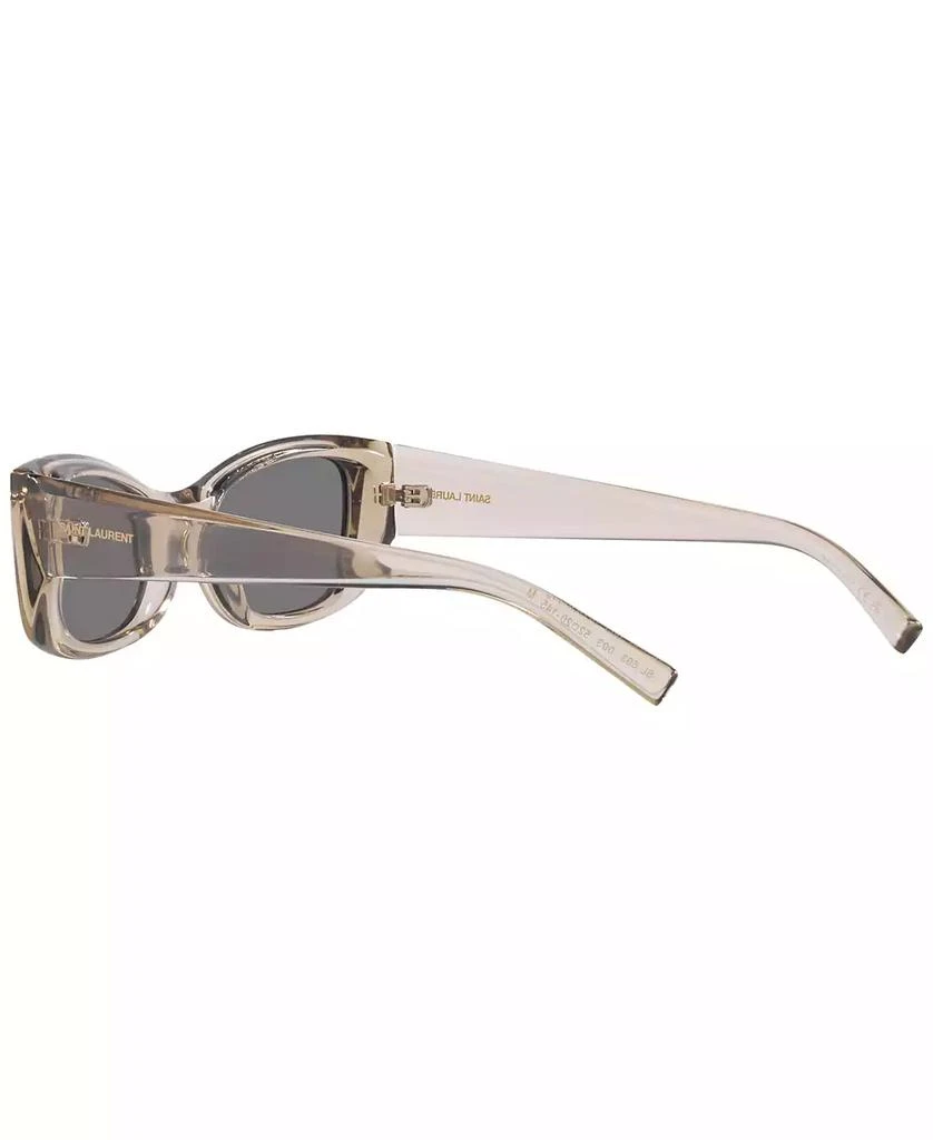 Saint Laurent Women\'s SL 593 Sunglasses Mirror Saint Laurent SL 593 Beige/Grey Mirrored (003) Sunglasses | eBay main image 2