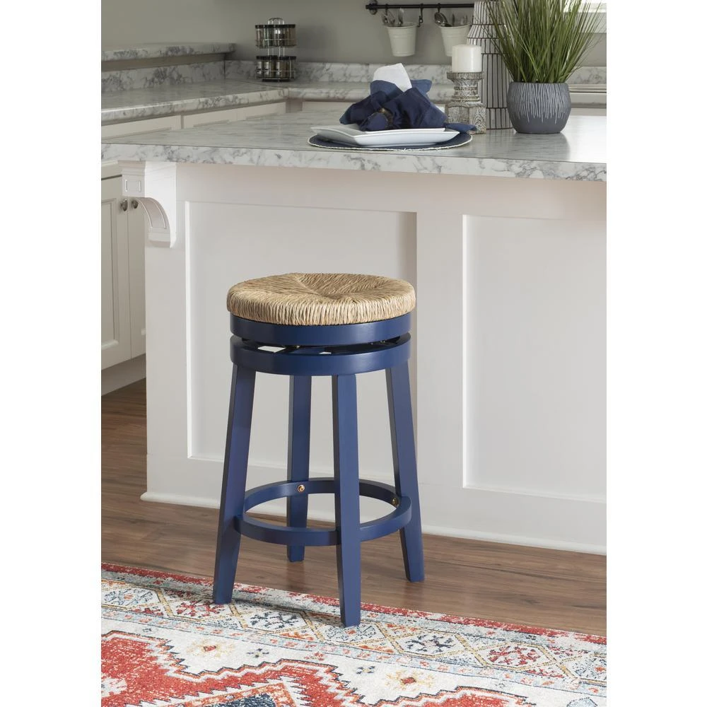 Powell Morgan Counter Stool Navy Blue 5