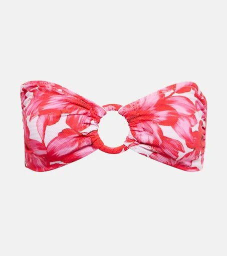 Alexandra Miro Carlotta printed bandeau bikini top 1