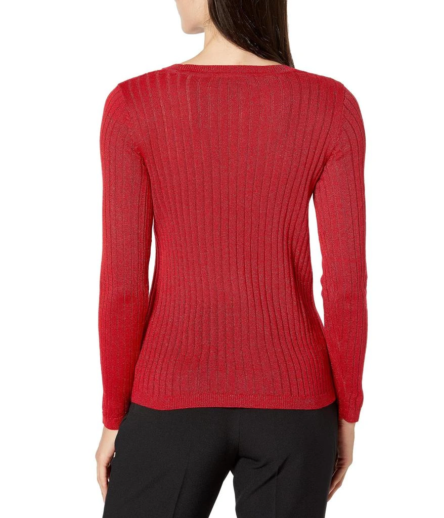 Tommy Hilfiger Lurex Rib V-Neck Sweater 2
