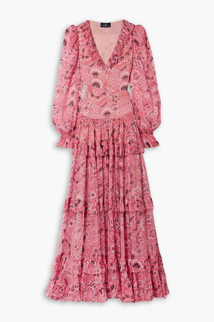 Etro - Twisted Silk Maxi Dress - Pink - IT 40 - Moda Etro - Twisted Silk Maxi Dress - Pink - IT 40 - Moda