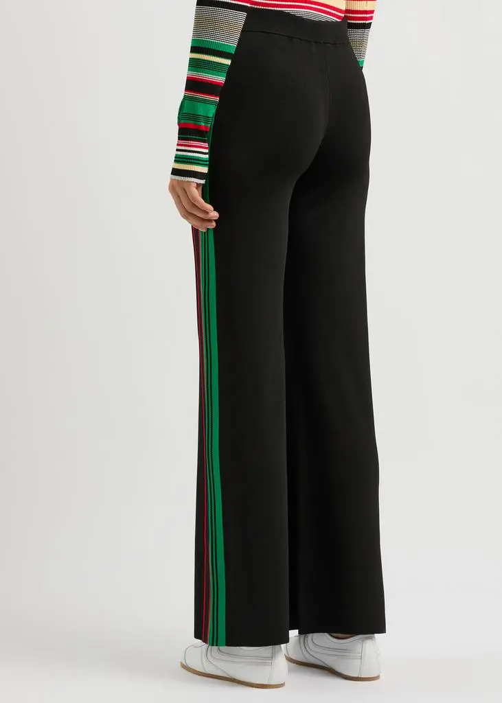 RABANNE Striped stretch-knit trousers 3