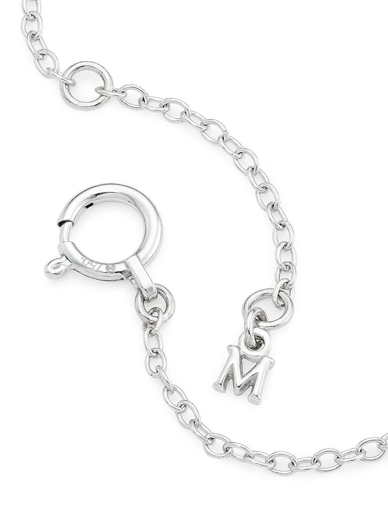 Mikimoto 18K White Gold, Diamond 
5MM Round White Akoya Cultured Pearl Station Bracelet 4
