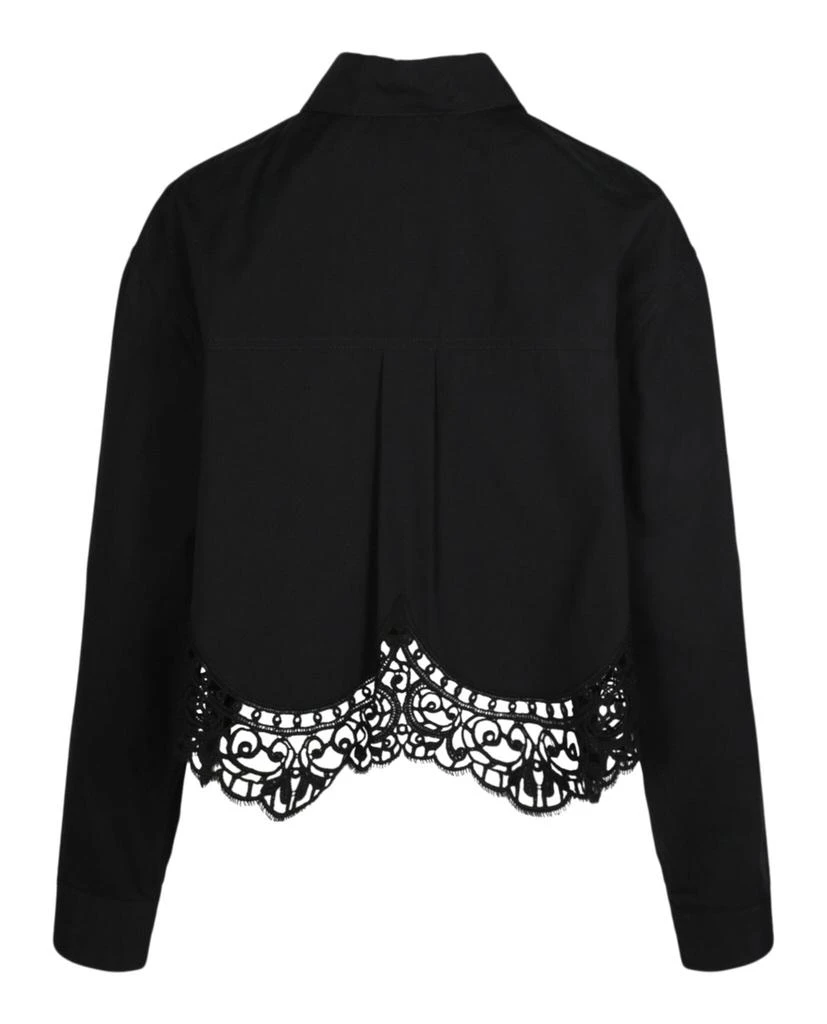 Burberry Cropped Lace Hem Blouse 2
