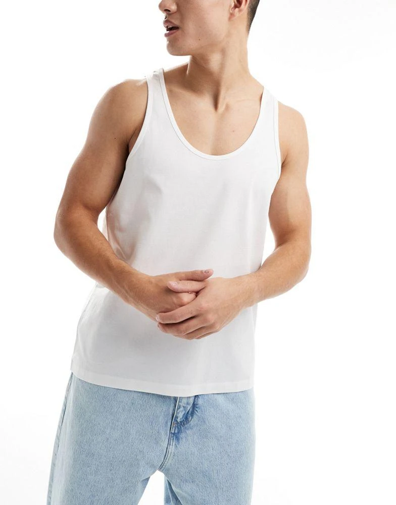 ASOS ASOS DESIGN 3 pack vests in multiple colours 2