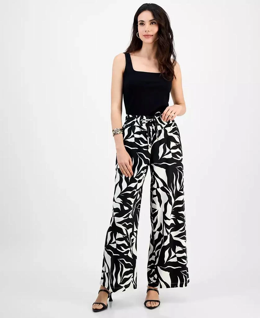 INC International Women's Printed Wide-Leg Pants, P/XS-3X, Exclusively at Macy's 1