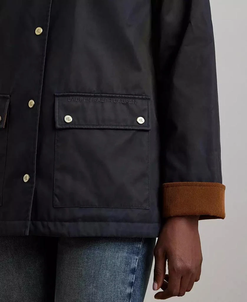 Ralph Lauren Women
s Cord-Collar Waxed Jacket 4