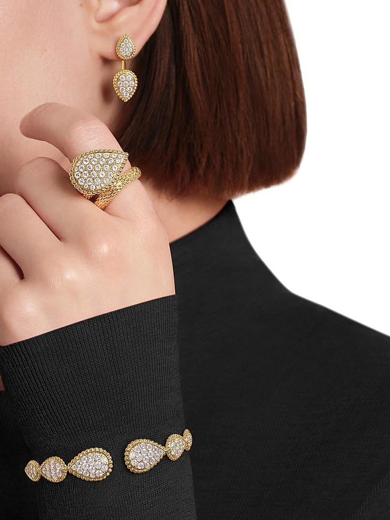 Boucheron Serpent Bohème 18K Yellow Gold & 0.49 TCW Diamond Single Ear Jacket 2
