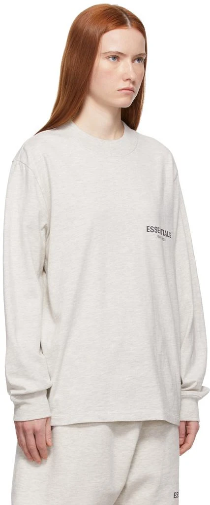 Essentials Off-White Logo Long Sleeve T-Shirt 2