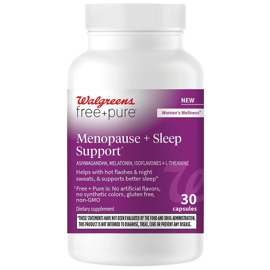 Walgreens Free & Pure Menopause + Sleep Support Capsules (30 days)