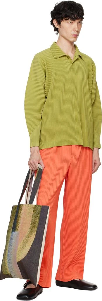 Homme Plissé Issey Miyake Green Monthly Color October Polo 4