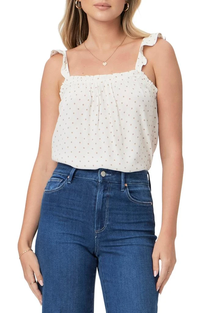 Paige Iyala Ruffle Strap Tank Top 1