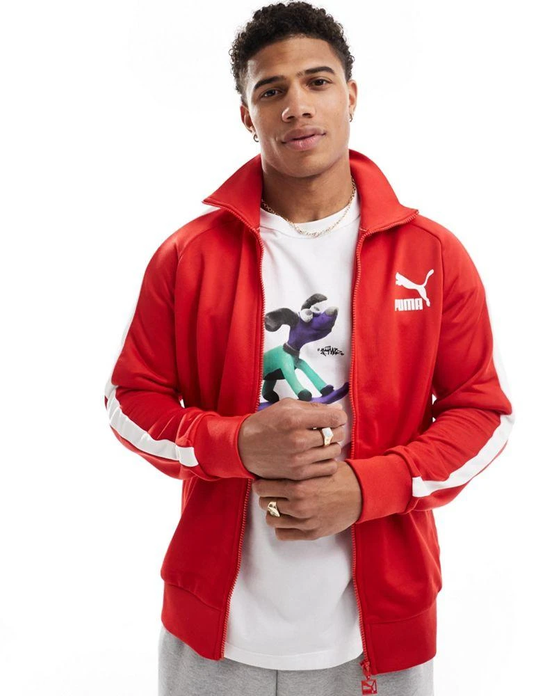 Puma Puma Iconic T7 track jacket in red 1