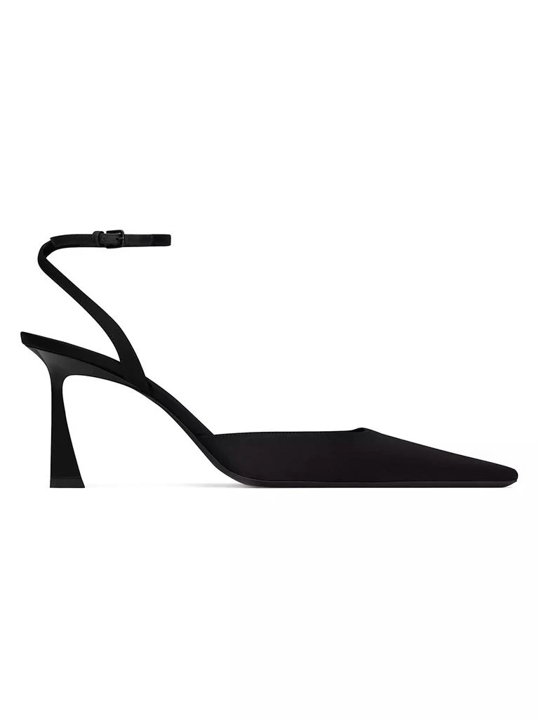Yves Saint Laurent Aimee Slingback Pumps in Satin Crepe 1
