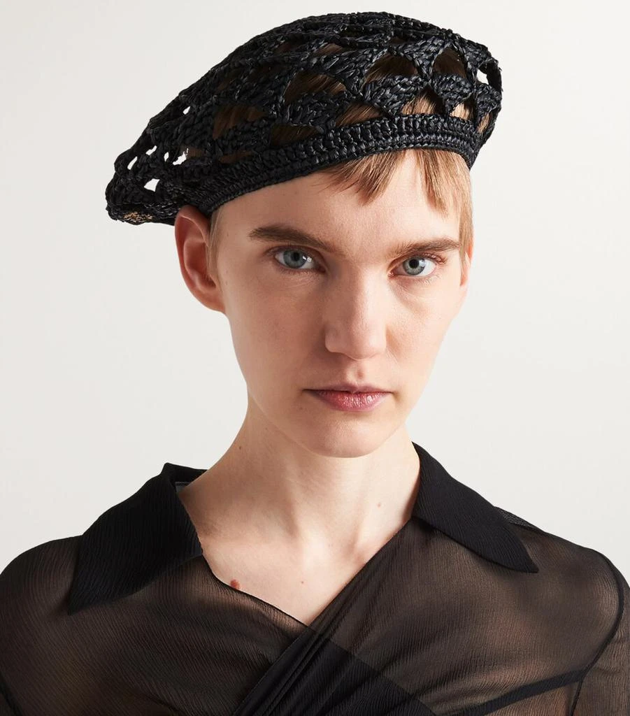 Prada Crochet Beret 2