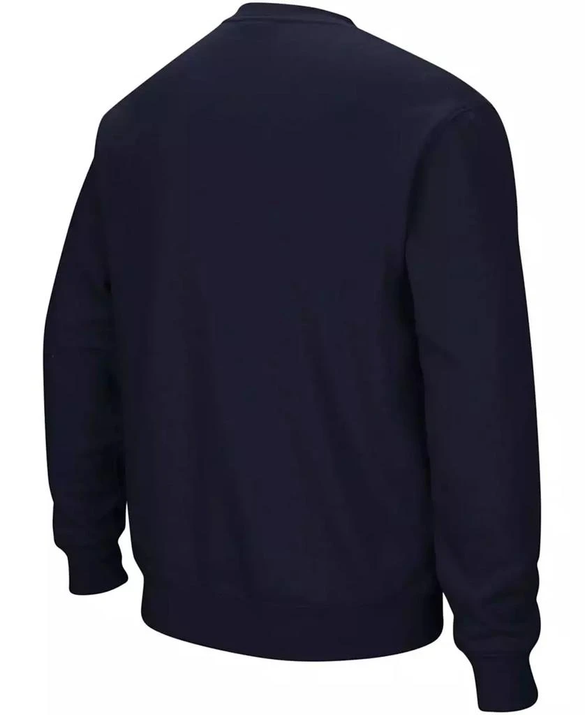 Colosseum Men's Navy Illinois Fighting Illini Arch Logo Crew Neck Sweatshirt 3