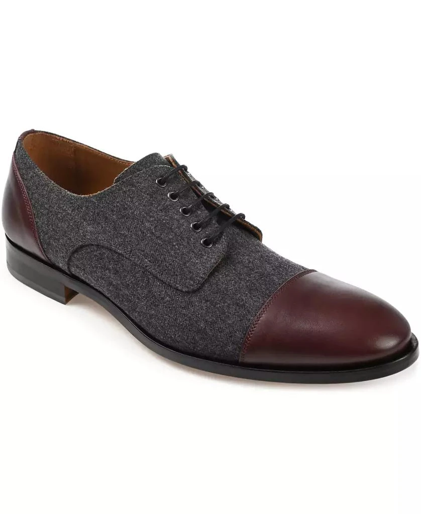 Taft Men's Jack Handcrafted Leather, Velvet and Wool Dress Shoes 1