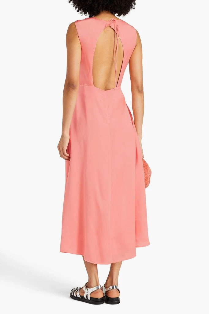 HOLZWEILER Cutout silk-satin midi dress 3