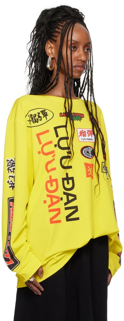 LU'U DAN Yellow Oversized Long Sleeve T-Shirt 2