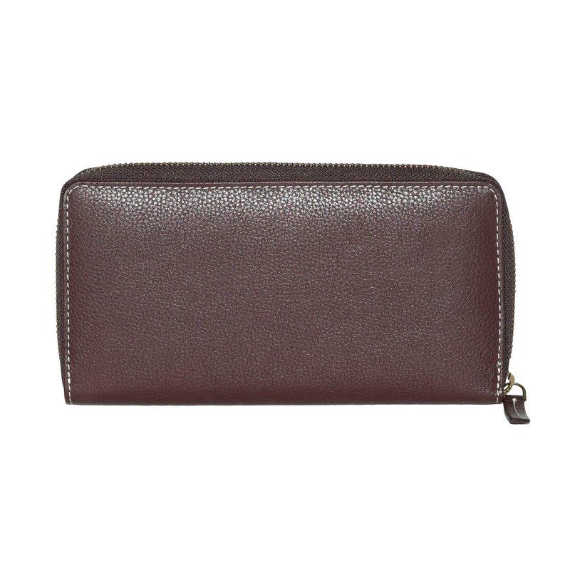 Roots Slim Zipper Round Wallet 2