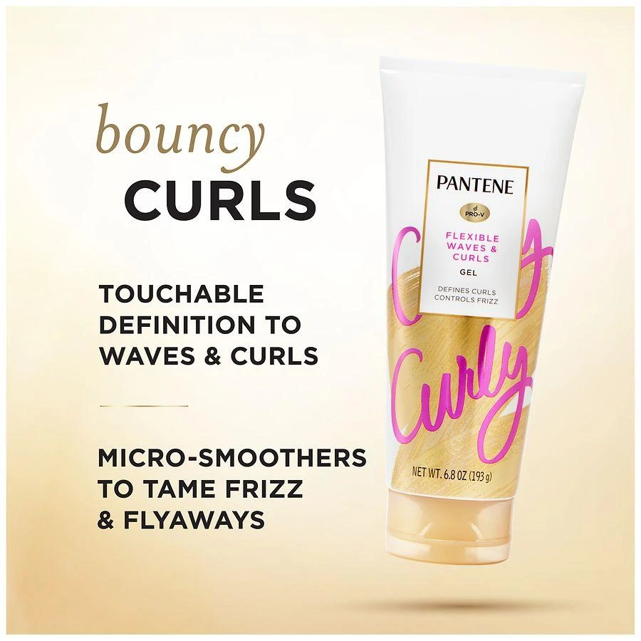 Pantene Flexible Waves & Curls Gel, Tames Flyaways, Frizz-Free Definition 2