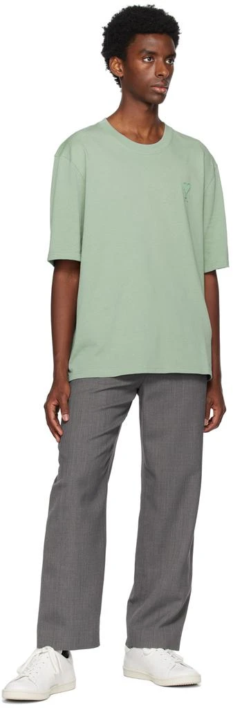 AMI Paris SSENSE Exclusive Green Ami de Cœur T-Shirt 4