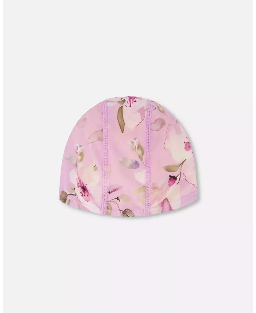 Deux par Deux Girl Swim Cap Flower Print - Toddler|Child 3