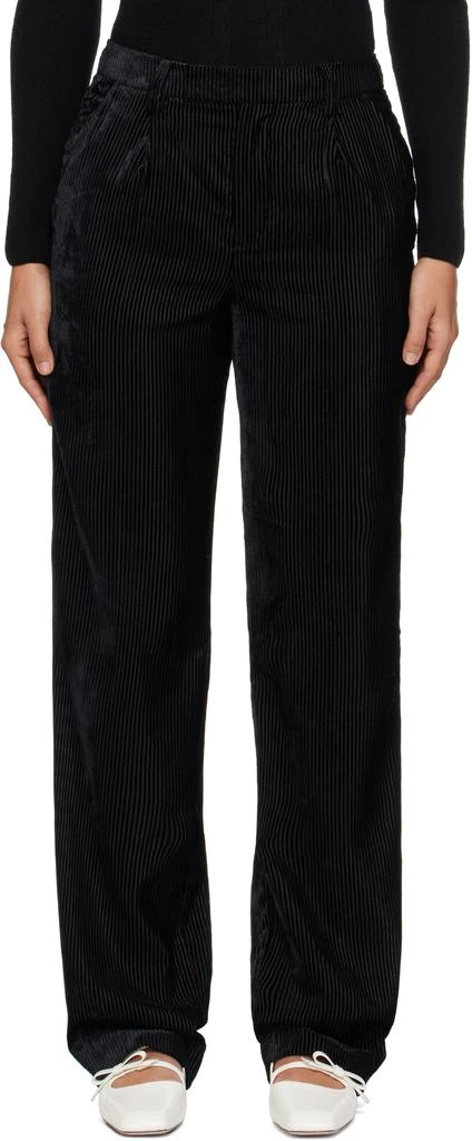 Shushu/Tong Black Straight-Leg Corduroy Trousers 1