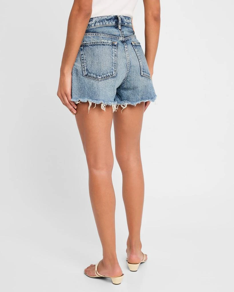 MOUSSY VINTAGE Brightwaters Frayed Denim Shorts 3