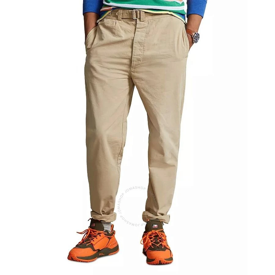 Ralph Lauren Surrey Tan Pleated Canvas Pants 2