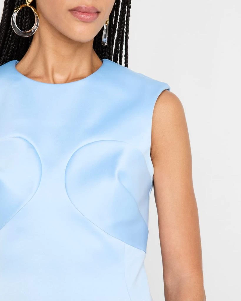 Marc Jacobs Seamed Up Satin Sleeveless Mini Dress 5