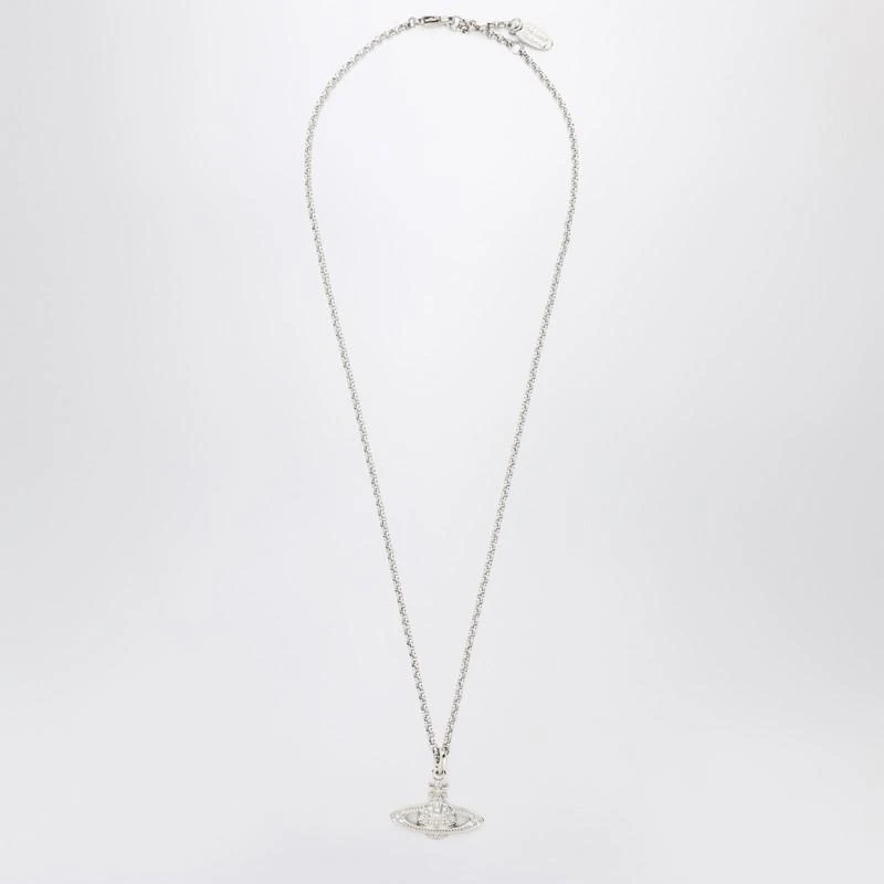 Vivienne Westwood Mini Bas Relief Pendant necklace in silver 1