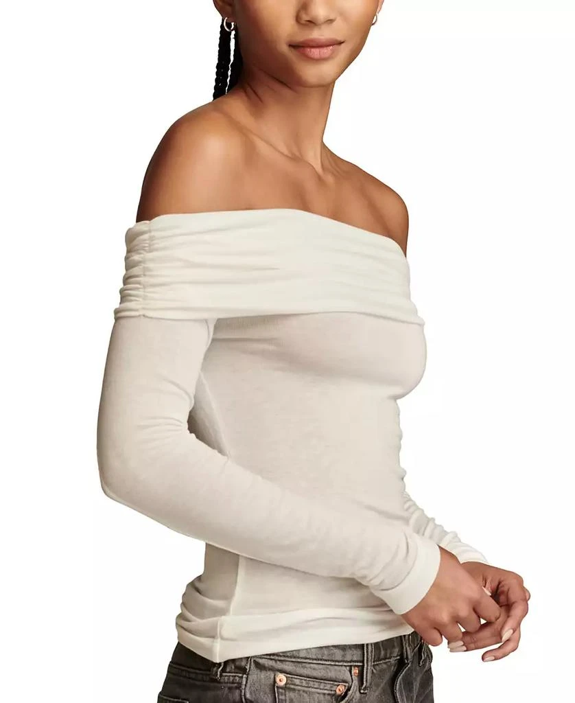 Lucky Brand Women's Off-The-Shoulder Long-Sleeve Top 4