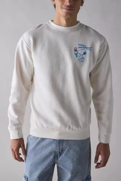 Peanuts Peanuts Snoopy's Old Fashioned Ice Cream Graphic Crew Neck Sweatshirt 2