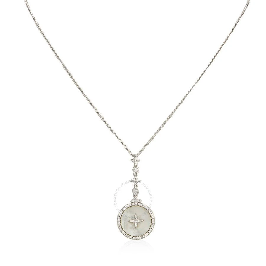 apm Monaco Nacre White Silver Star Necklace 1